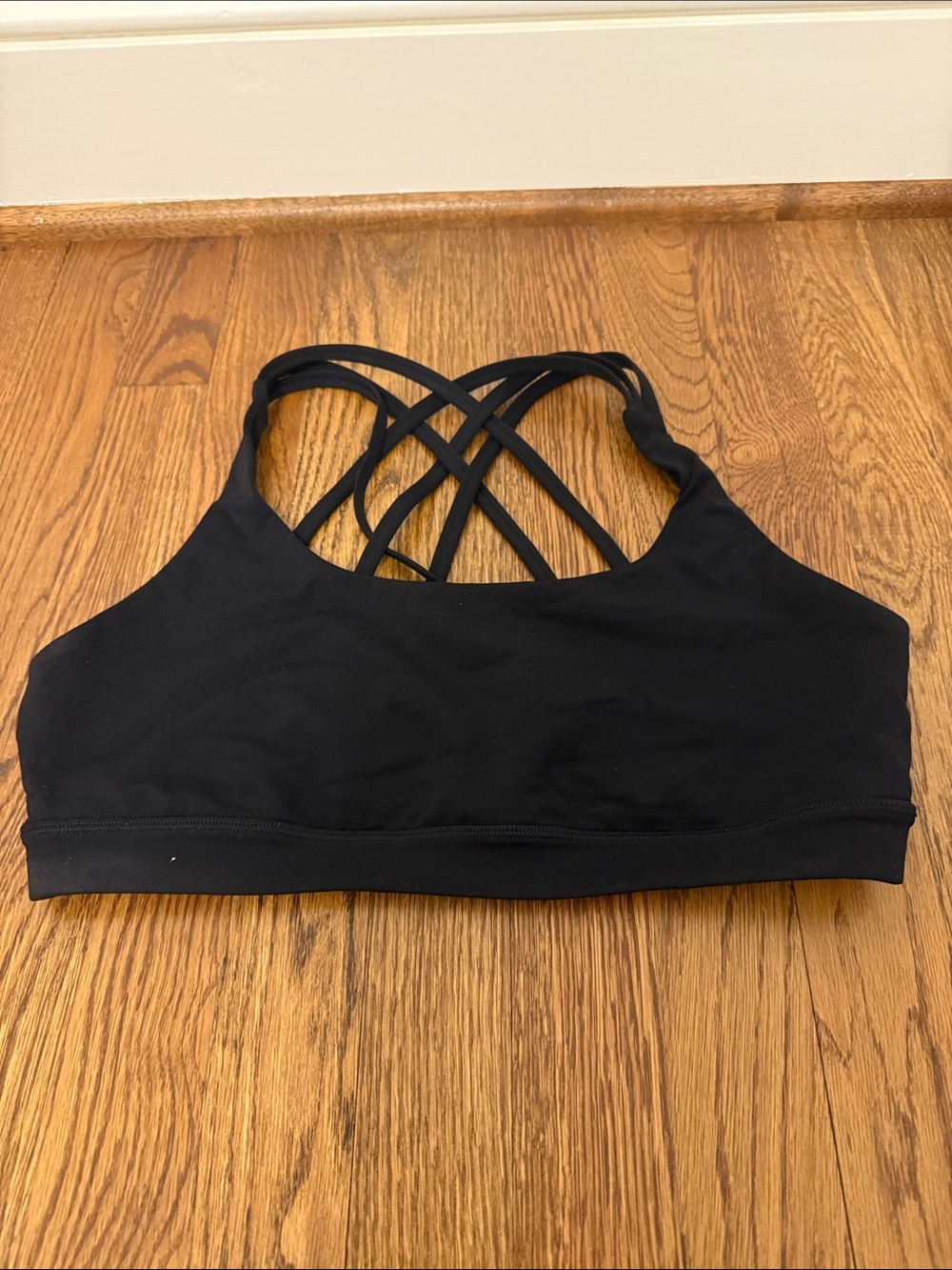 Lululemon Black Strappy Sports Bra